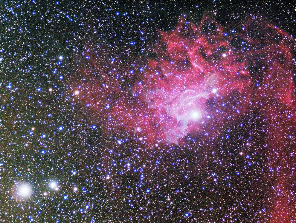 Flaming Star nebula IC405 close up in HaGB - Experienced 